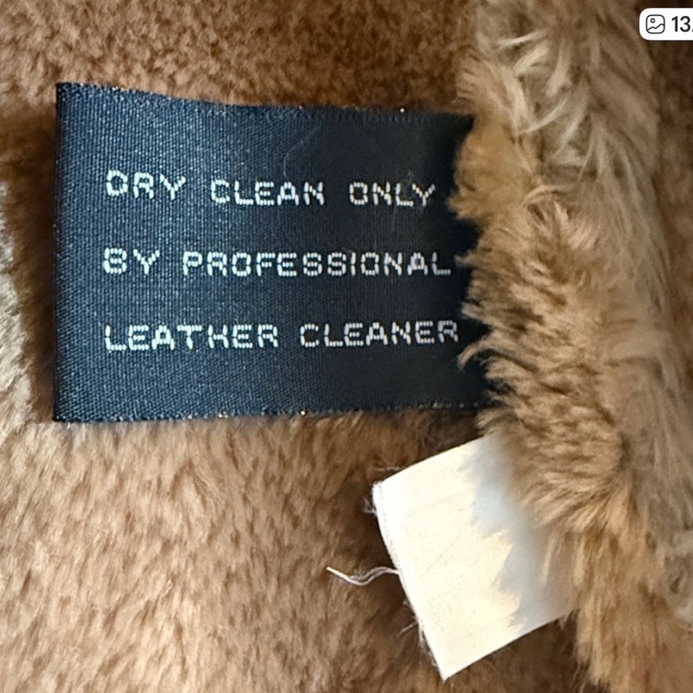 VNTG XOXO Brand 90s Penny Lane Genuine Suede Leather and Fur Coat - Picture 12 of 15